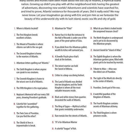 Dowdle Atlantis 100 Piece Puzzle - Picture 4 of 4